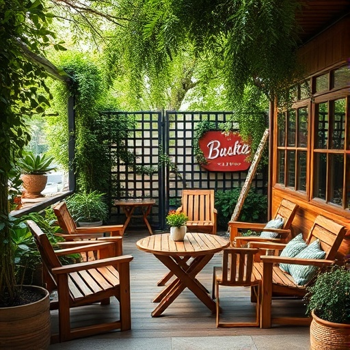 outdoor wooden furniture