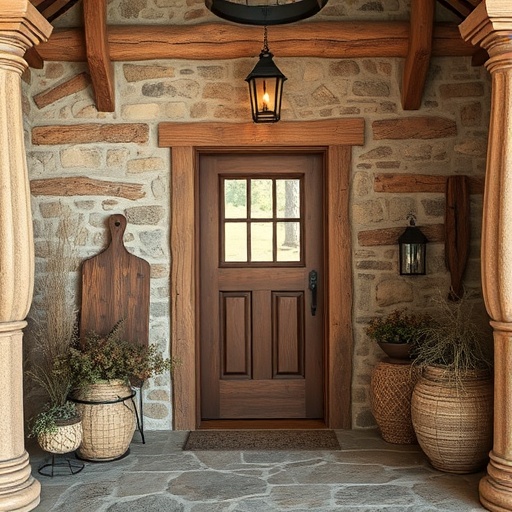 rustic entrance decor