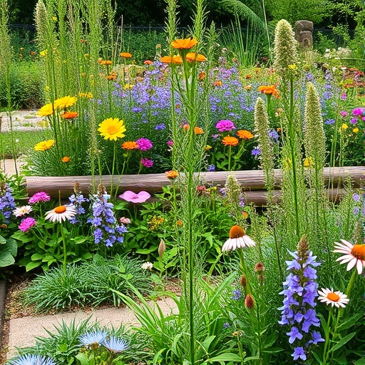 natural garden with native plants