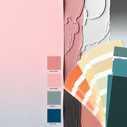 color palette selection with paint samples
