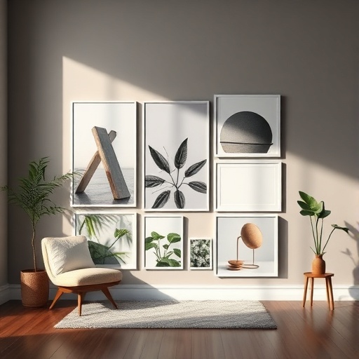 mood board with decor styles
