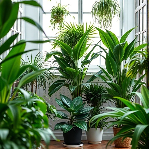 room filled with indoor plants