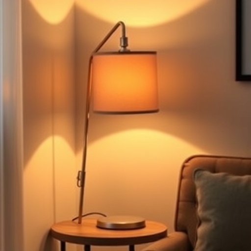 stylish table lamp in cozy corner