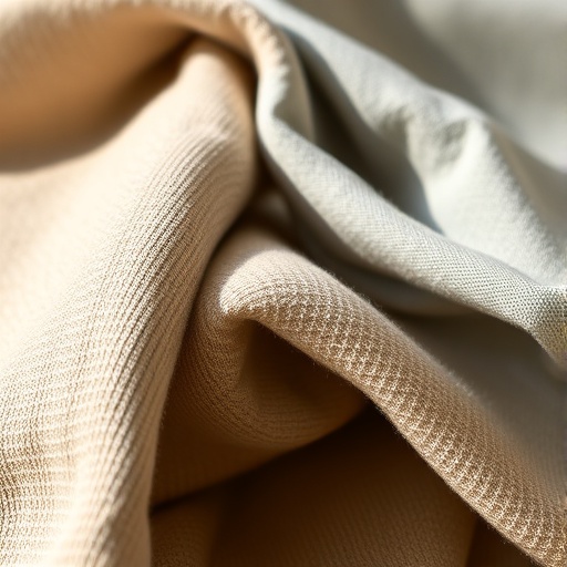 arrangement of textured fabrics