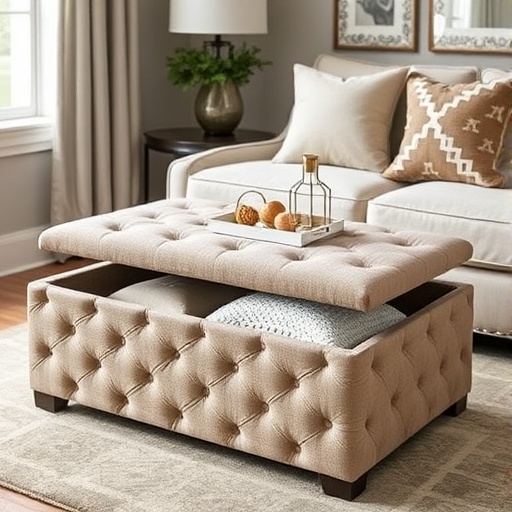 stylish storage ottoman