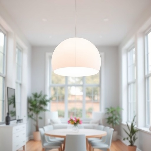 white lighting fixture in a room
