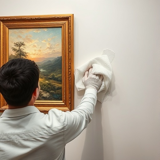 cleaning wall art for maintenance