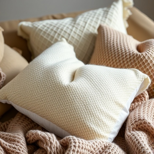cozy textiles in a living room