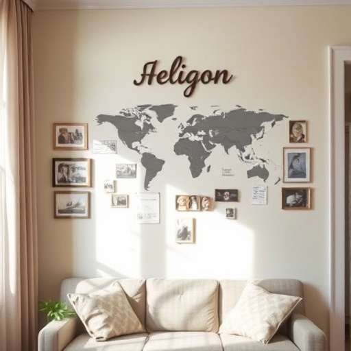 personalized gallery wall in a home
