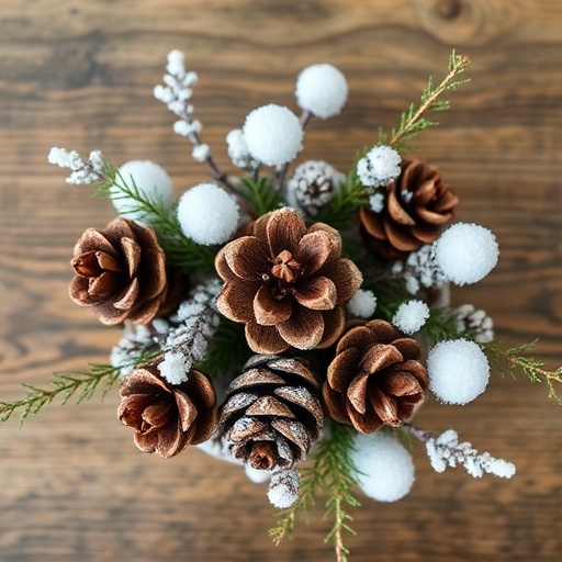 natural winter decor elements