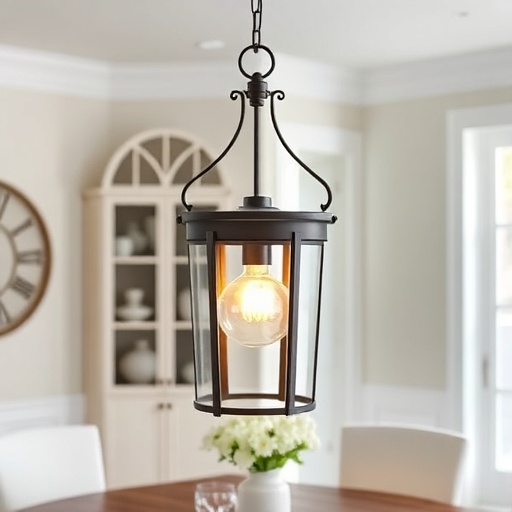 Nautical-inspired lantern-style lighting fixture