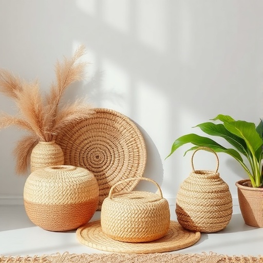 Decor items made of woven materials