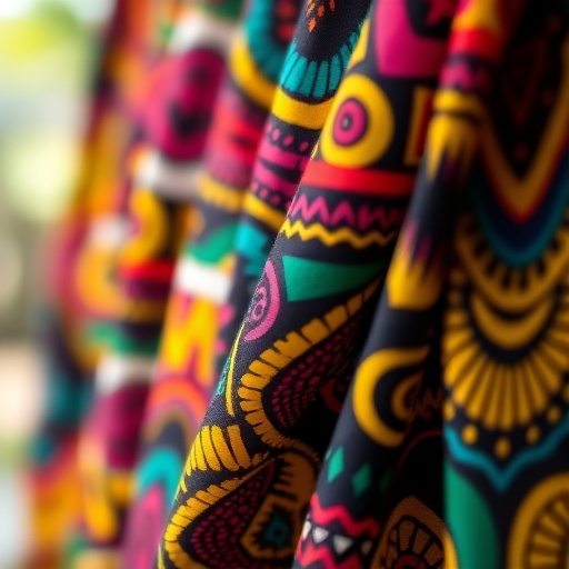 colorful African print textiles