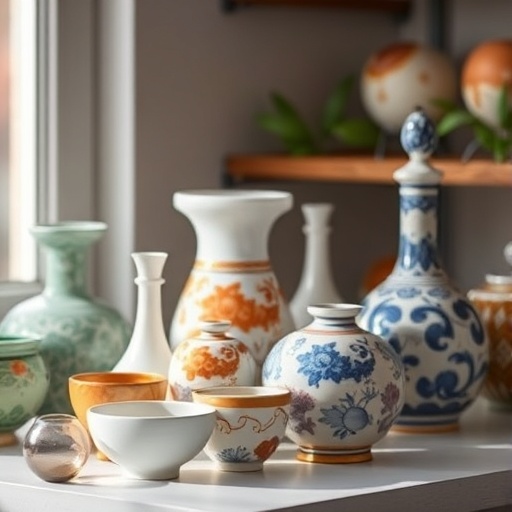 decorative ceramics and glassware
