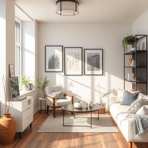 stylish room with functional decor