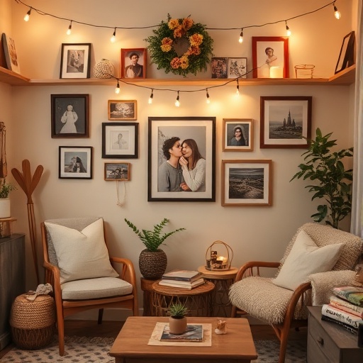 cozy space with personal touches