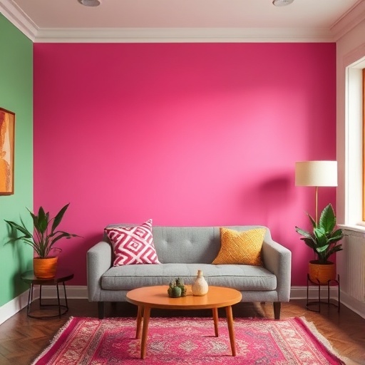 room with a bold statement wall