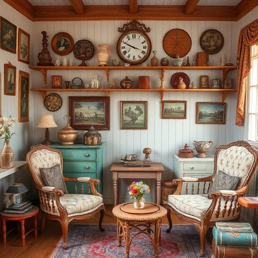 room with vintage decor