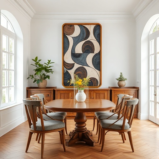 dining area with quality wooden furniture