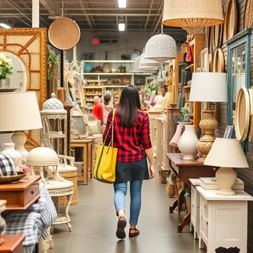 thrift store shopping for decor