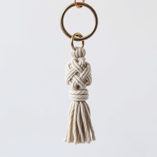 handmade macrame keychain