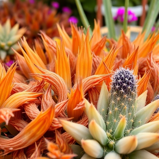 natural textures and colors in a garden