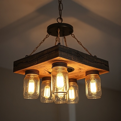 handmade rustic lighting fixture