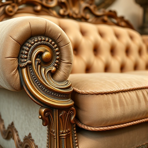 Antique Victorian furniture with intricate carvings