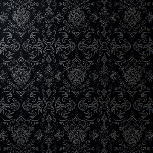 Gothic-themed wallpaper with intricate patterns