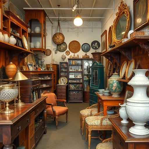 thrift store with antique items