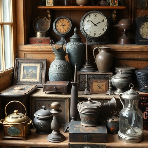 collection of vintage antique items