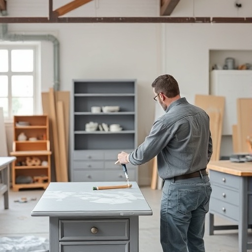 painting furniture grey
