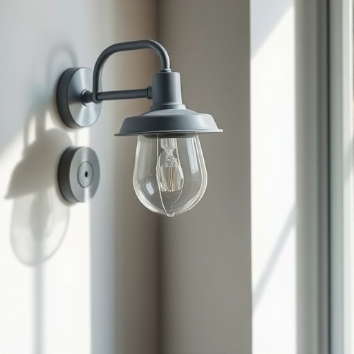grey table lamp on a side table