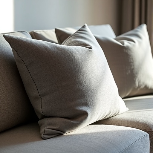 grey throw pillows on a couch