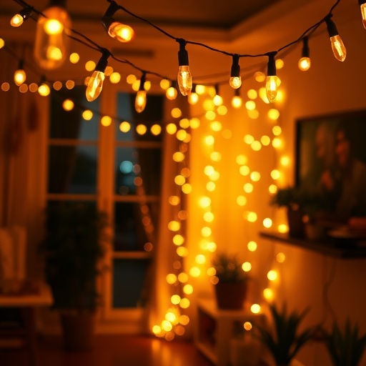 cozy string lights