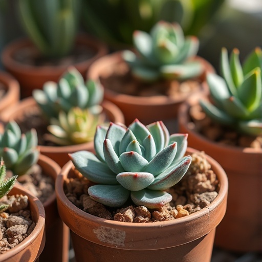succulents in containers