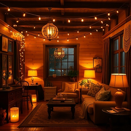 room with creative lighting solutions