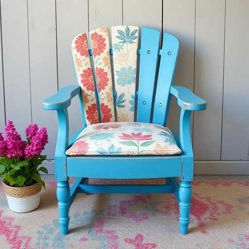 upcycled chair with new design