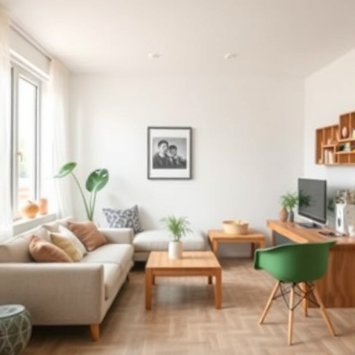 multi-functional room with versatile furniture