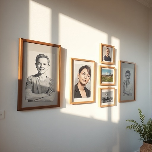 gallery wall with personal art