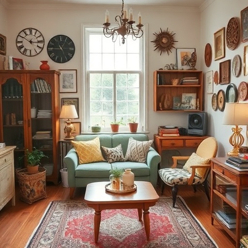 room with vintage decor items