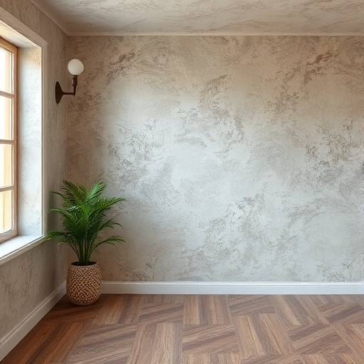 textured wall treatment in a stylish room