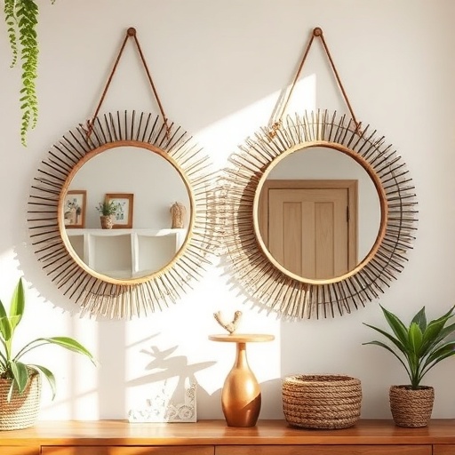 decorative mirrors in bohemian decor