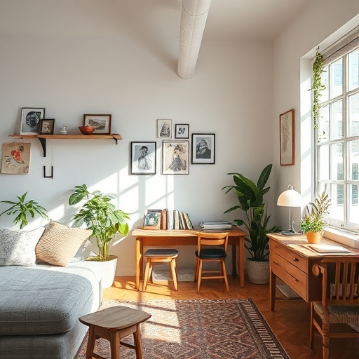room with functional decor
