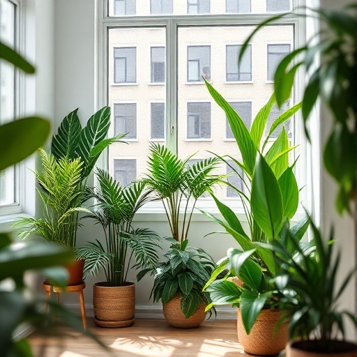 room with indoor plants