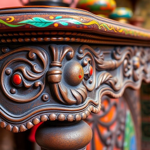 traditional Mexican furniture with intricate details