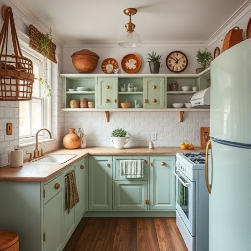 charming kitchen with vintage decor