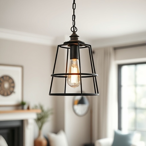industrial-style pendant light