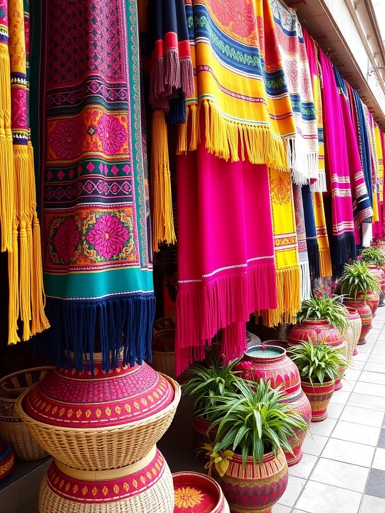 colorful fabrics for Mayon decor