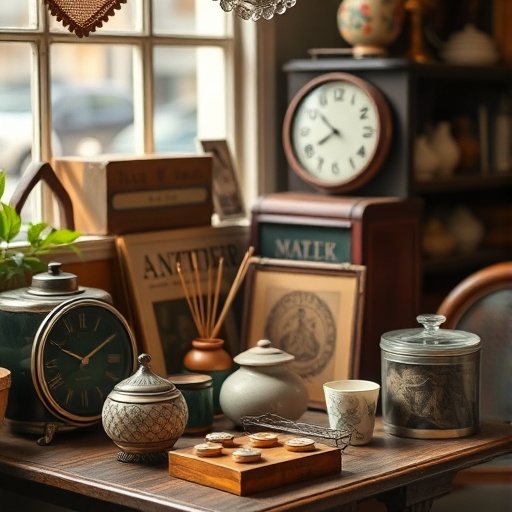 Unique vintage items in a cozy setting